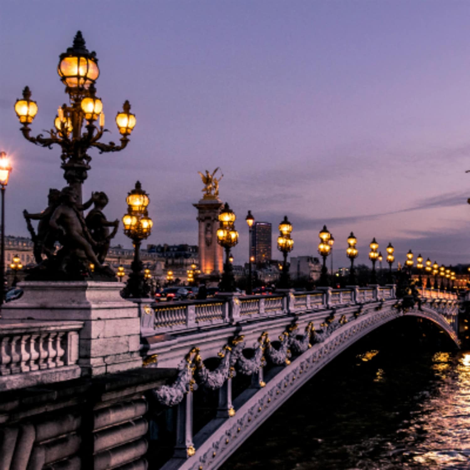 Dernier coucher de soleil sur Paris avant la nouvelle année