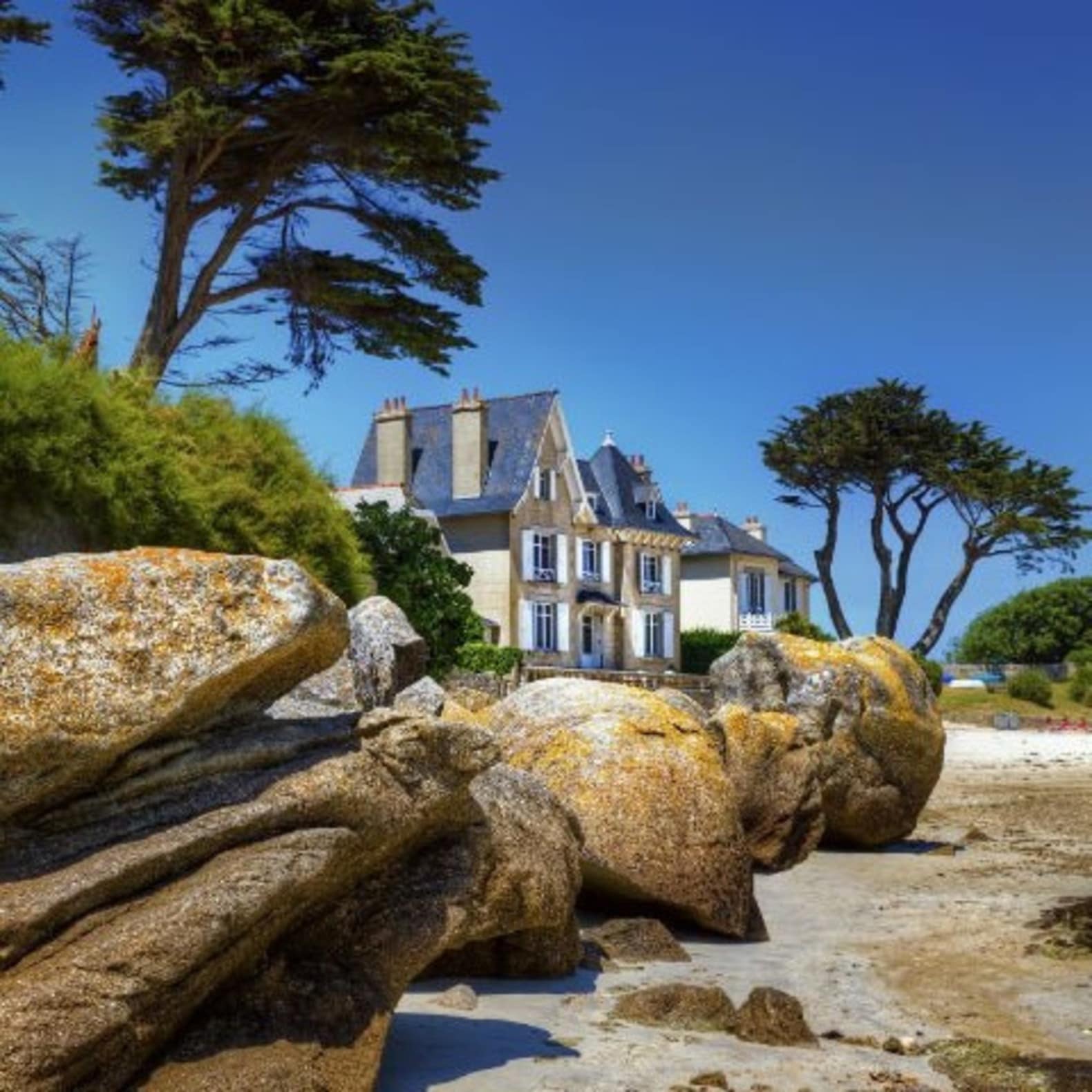 Belle villa de bord de plage, Bretagne, location villa