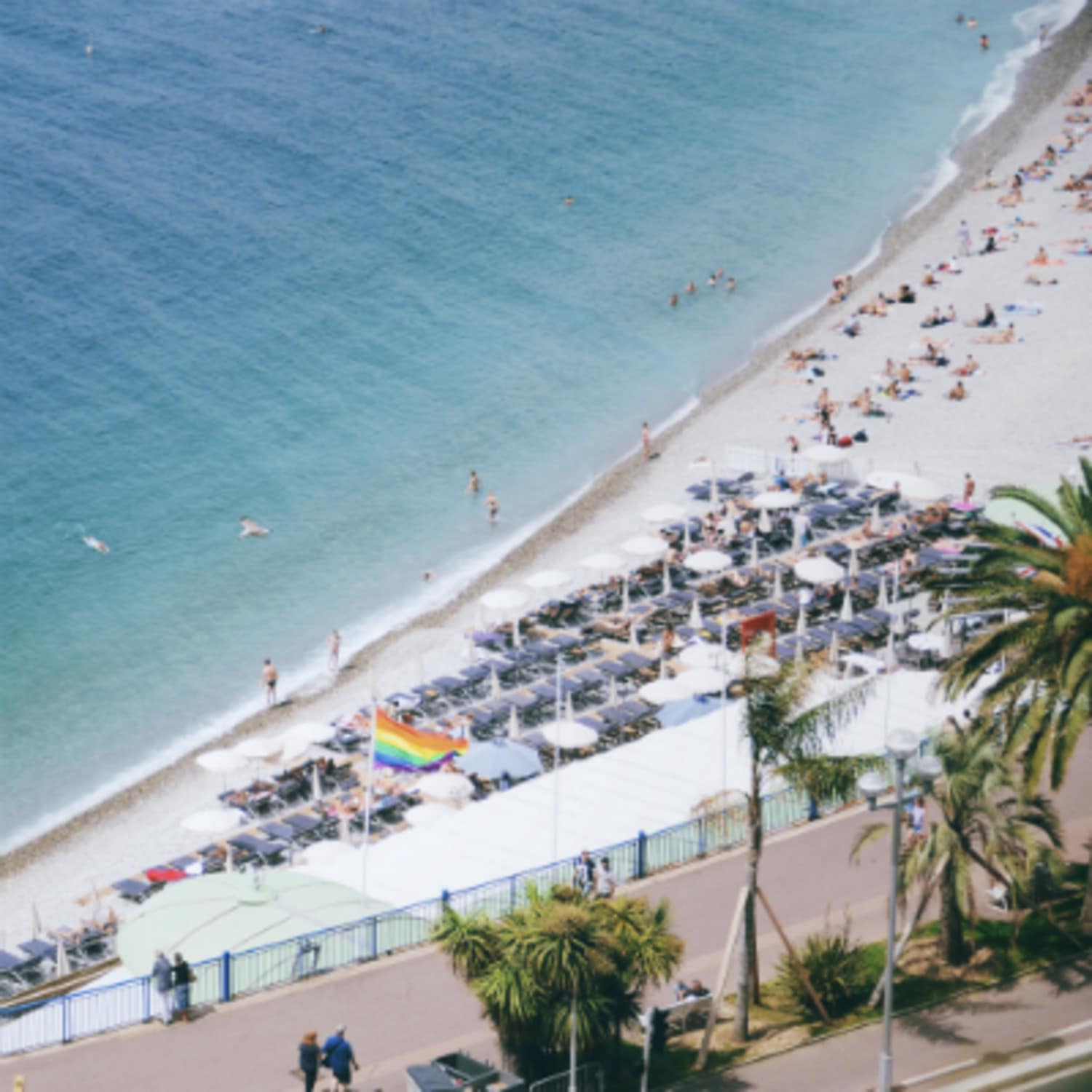 Une plage de la Côte d'Azur