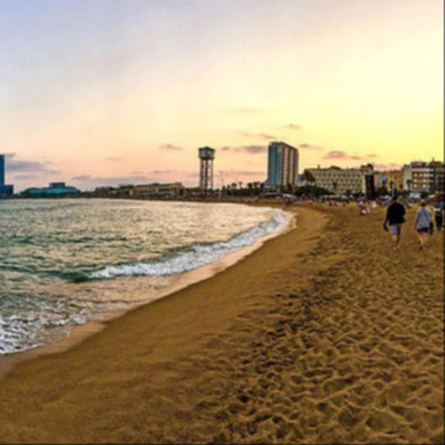 Bord de mer, Barcelone, plage