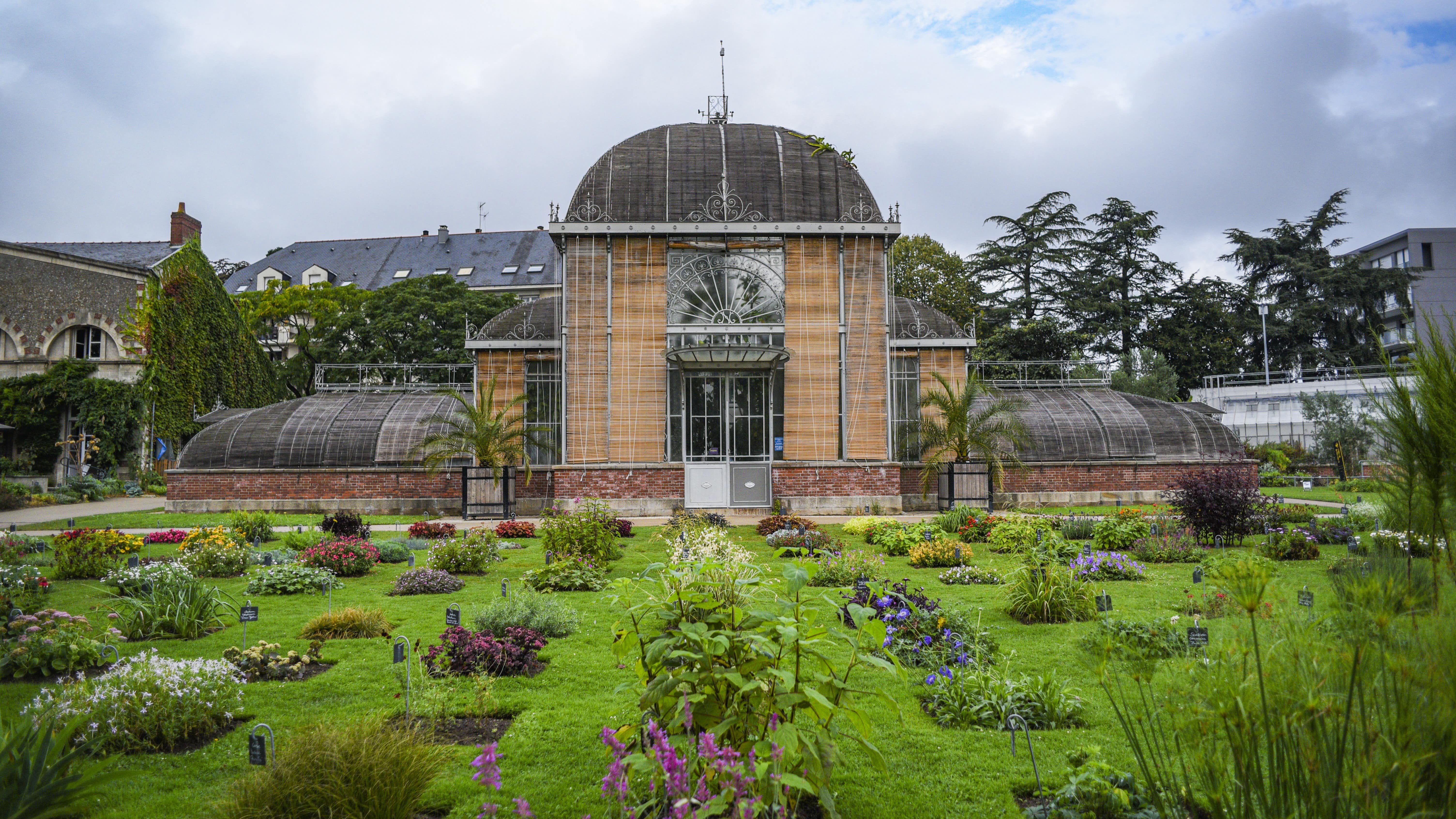 Vue sur le Jardin des plantes à Nantes