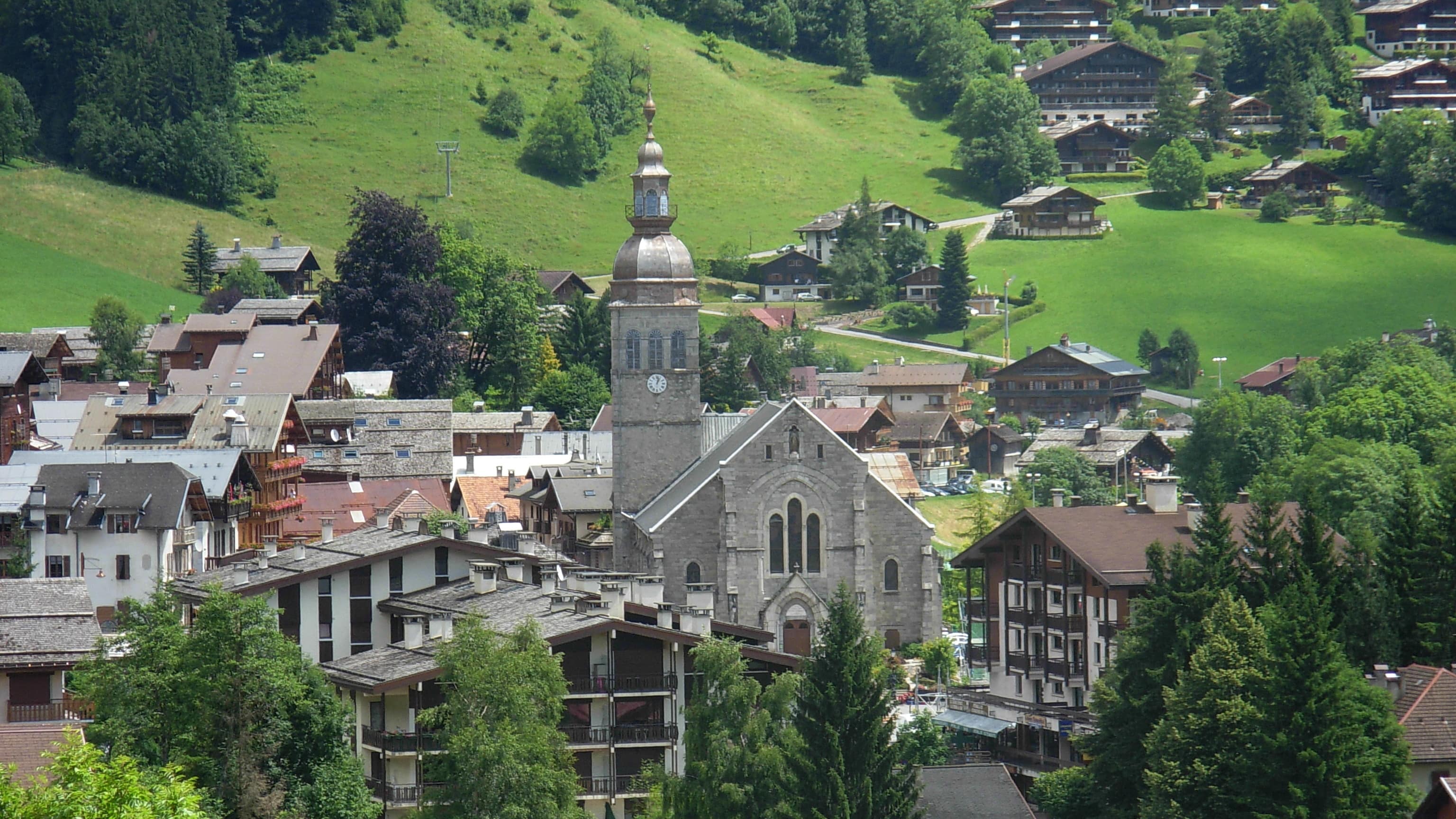 Vue sur la station du Grand-Bornand