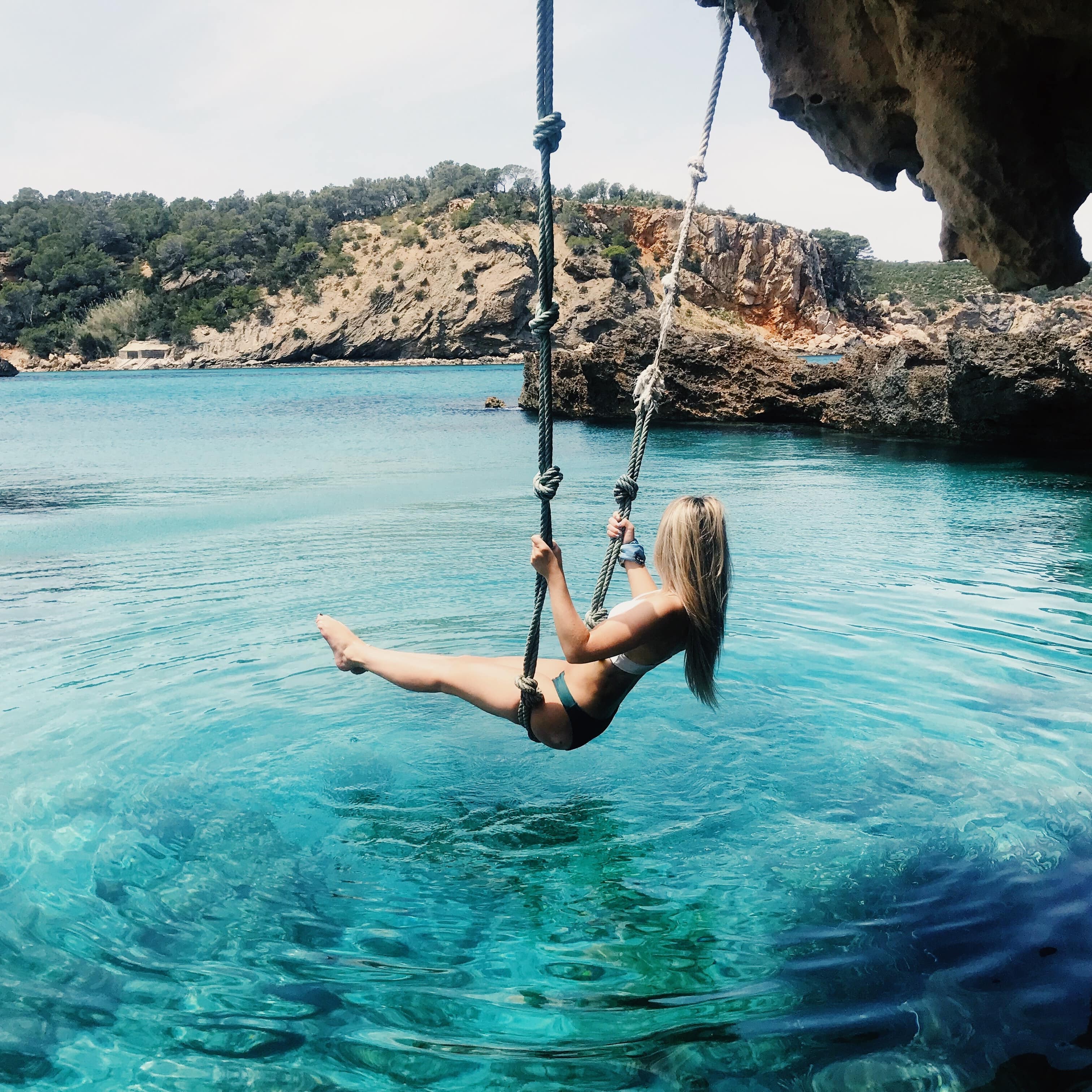 Playa Cala Xarraca, Sant Joan de Labritja, Espagne