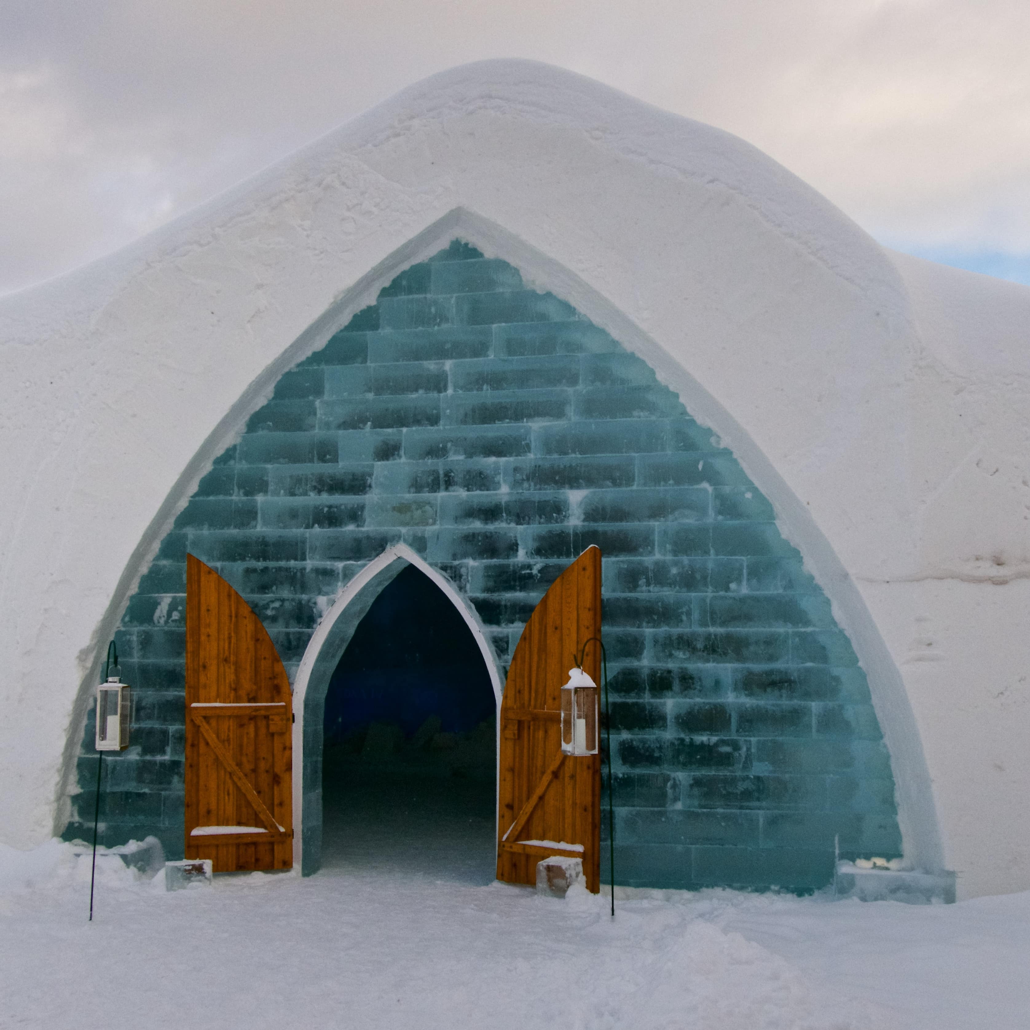 Un hôtel de glace au cercle polaire