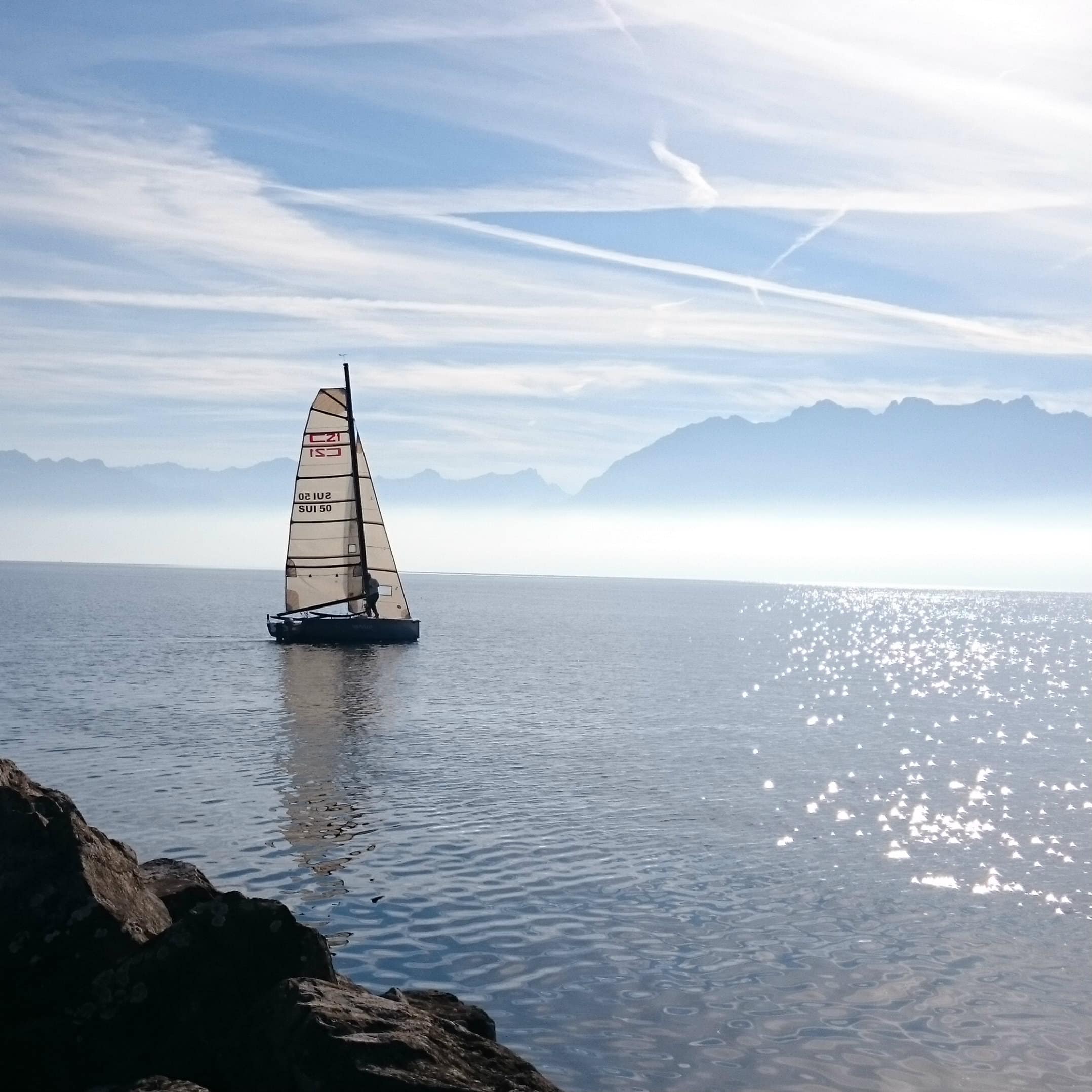 Le lac Léman en Suisse