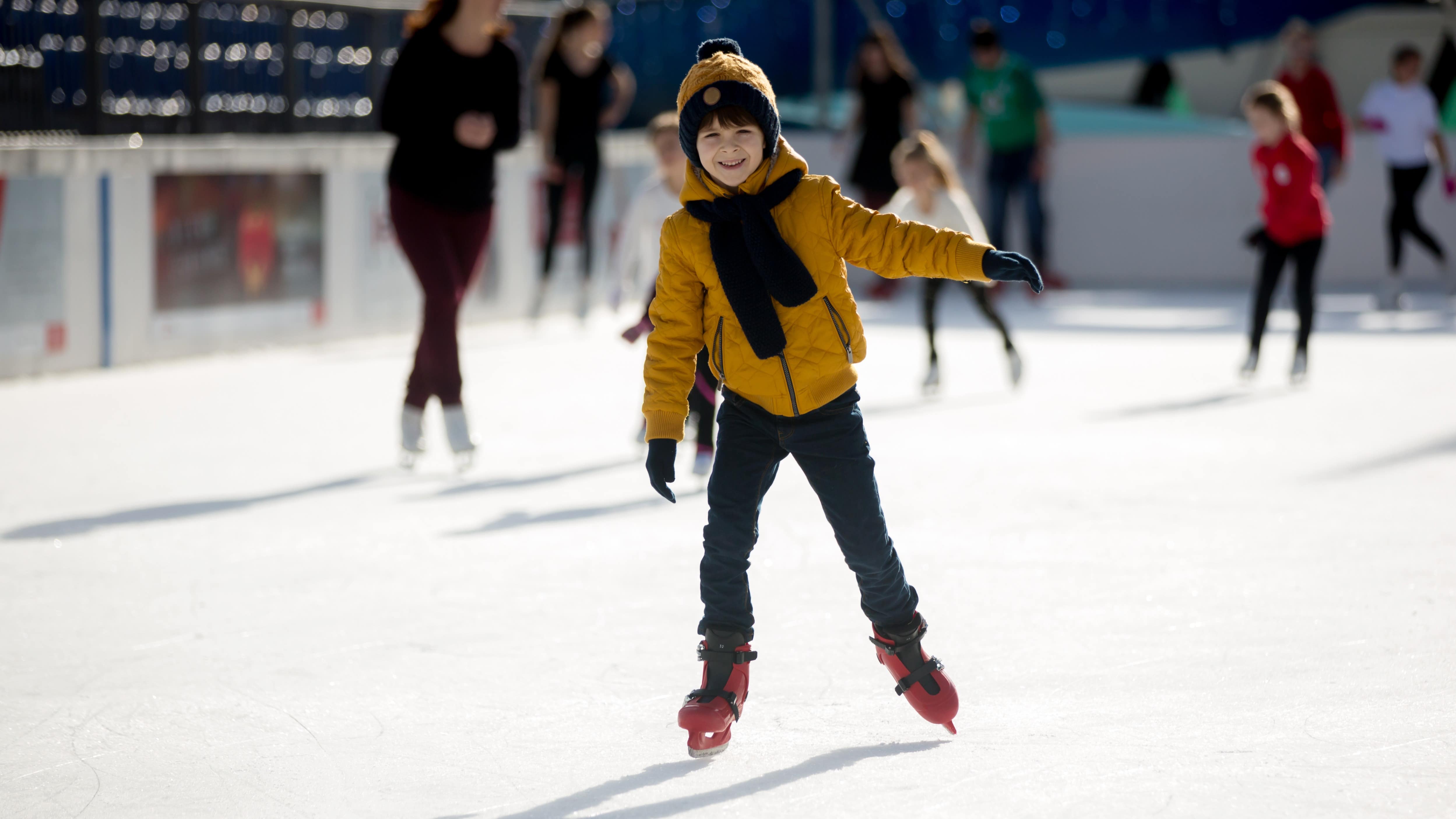 Enfants à la patinoire