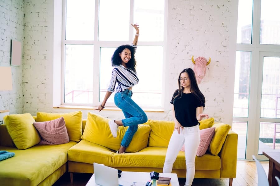 Dance together at a digital disco