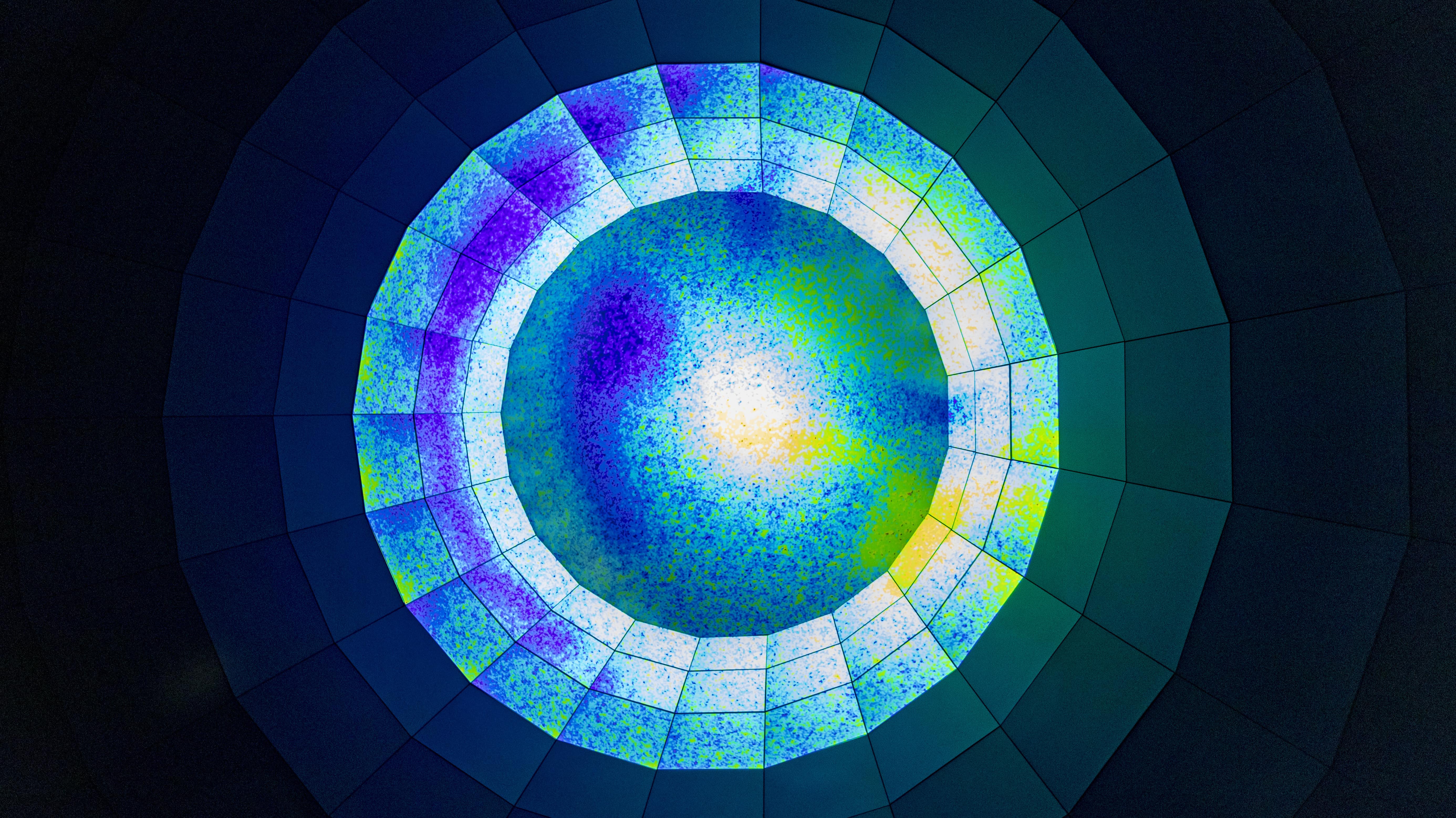Projection lumineuse d’un motif géométrique