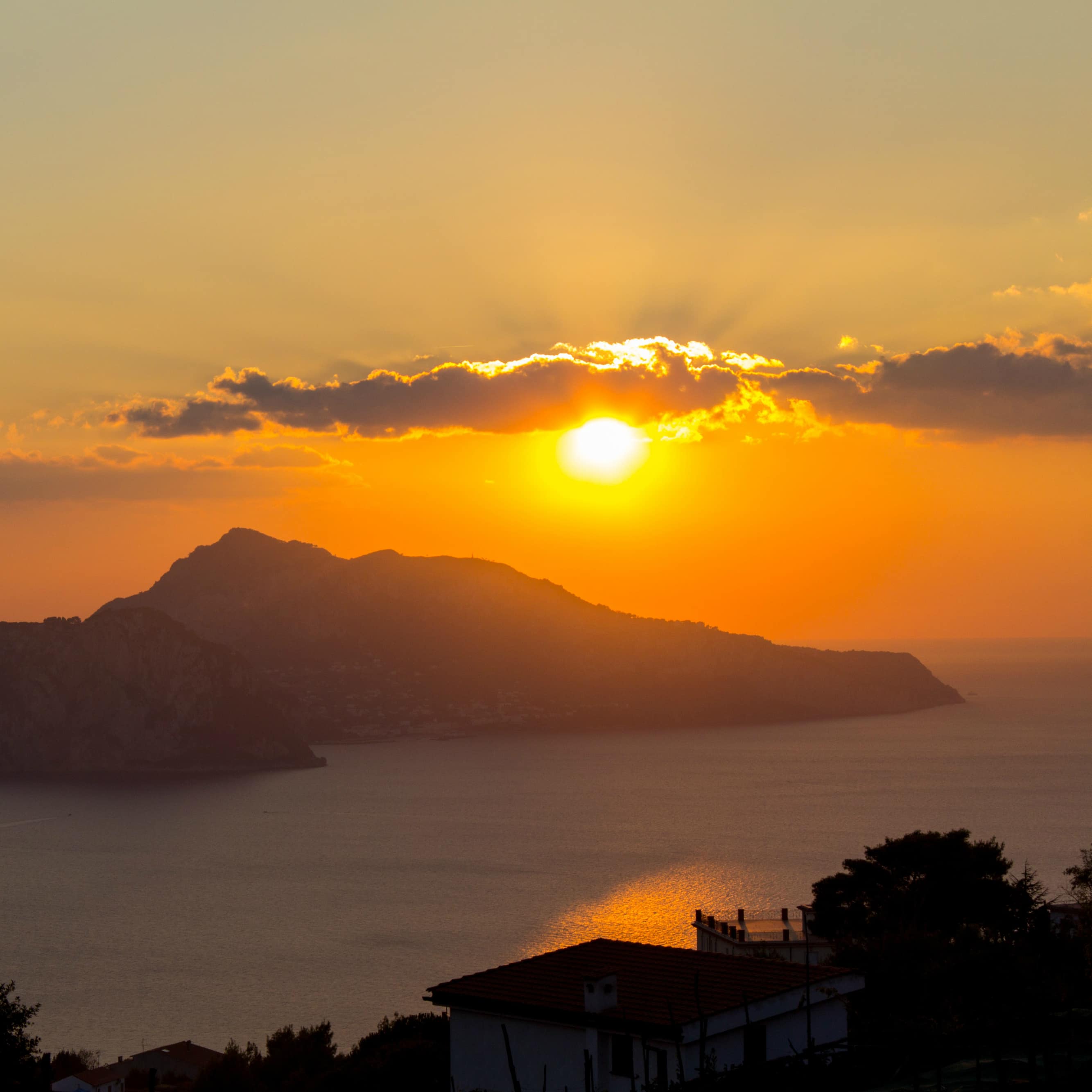 Coucher de soleil sur Capri