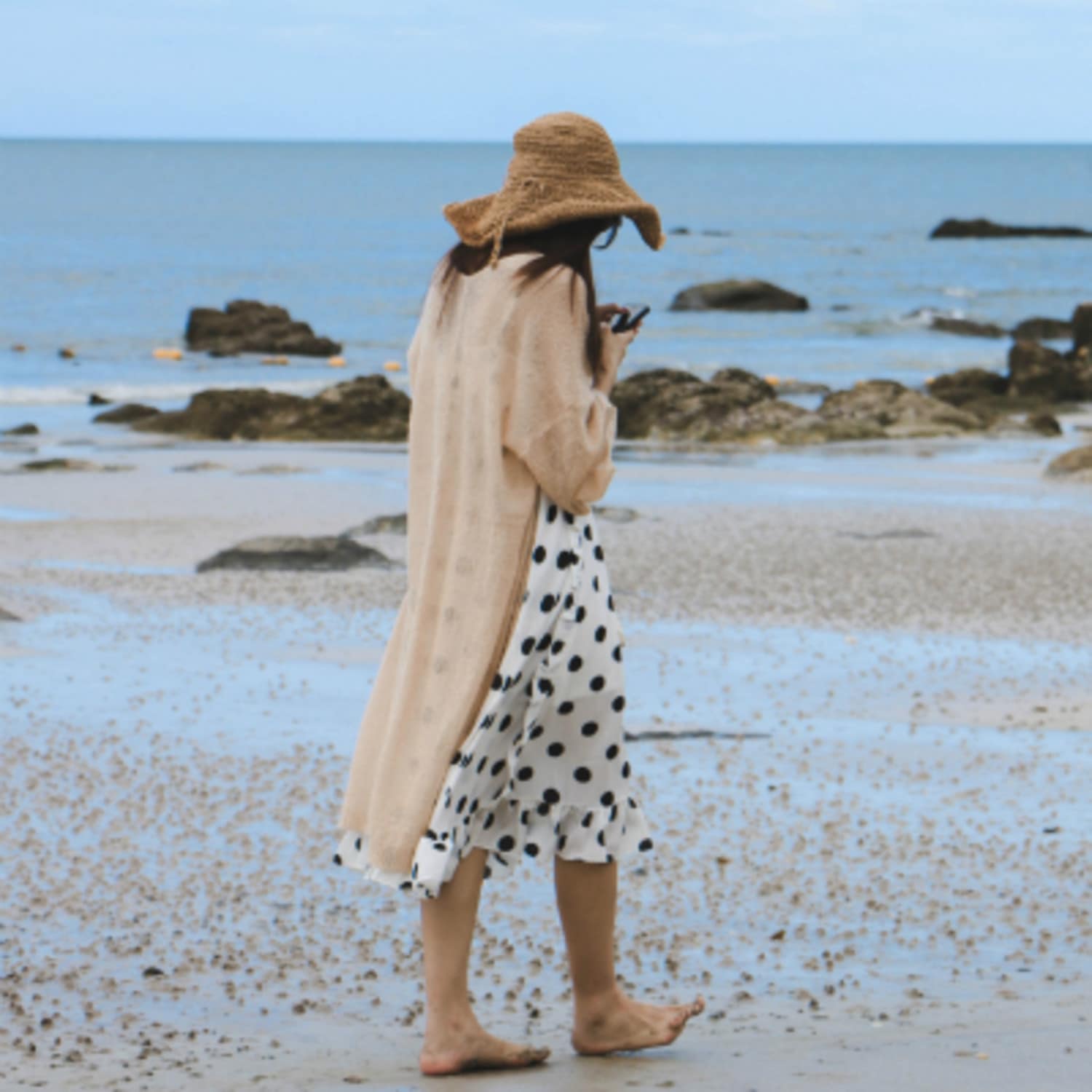 Promenade sur la plage d'Hua Hin