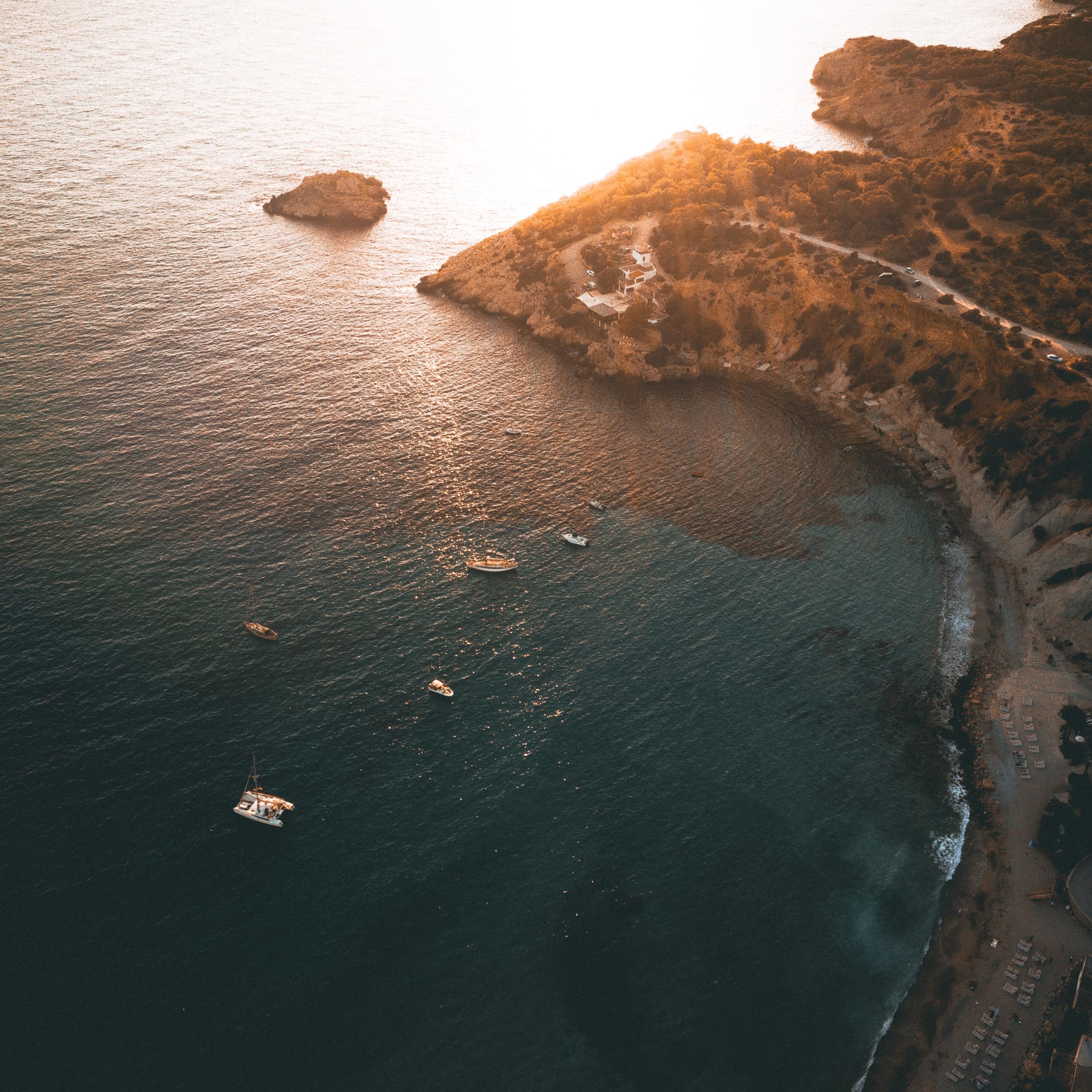 Vue aérienne d'Ibiza