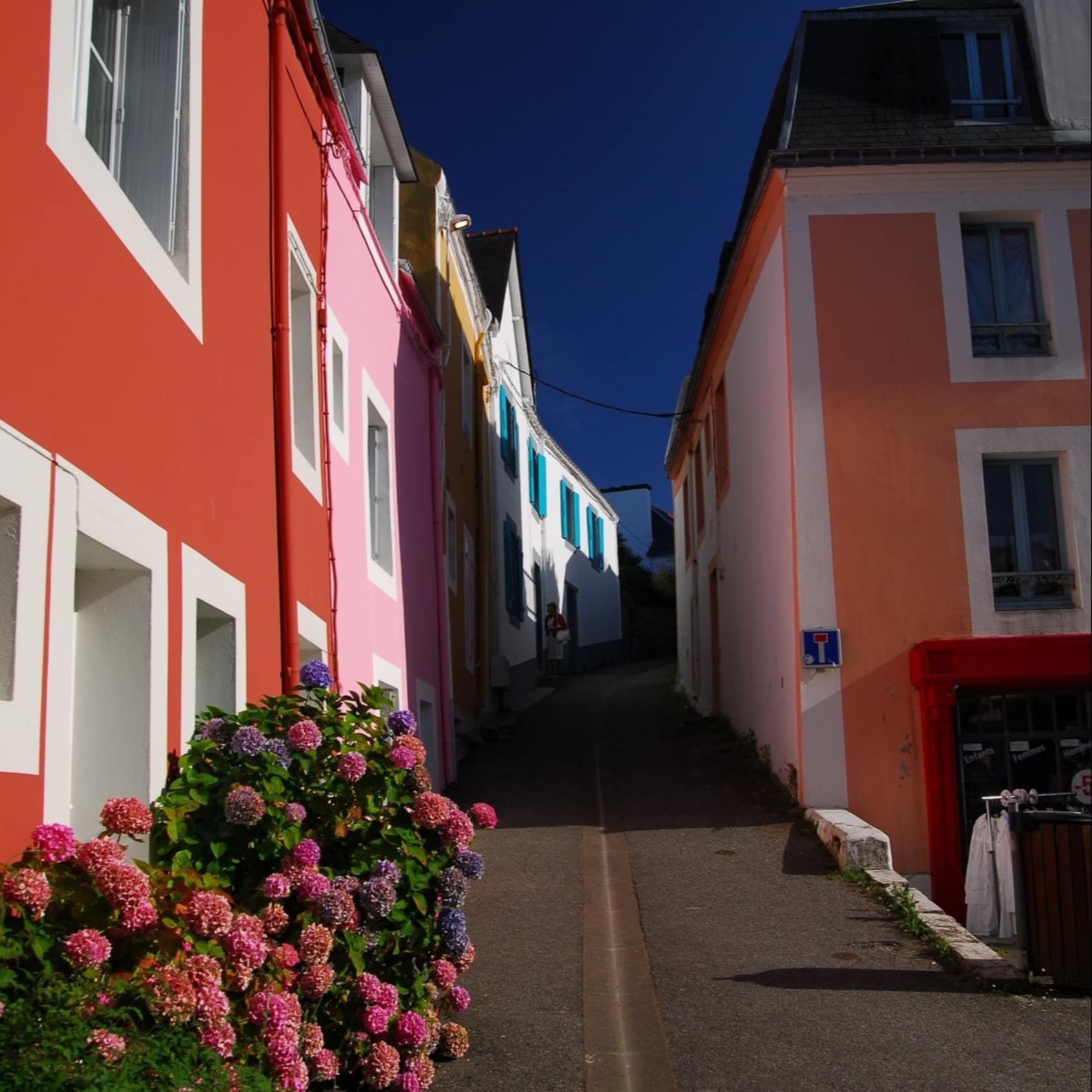 Belle-Île est ses maisons colorées