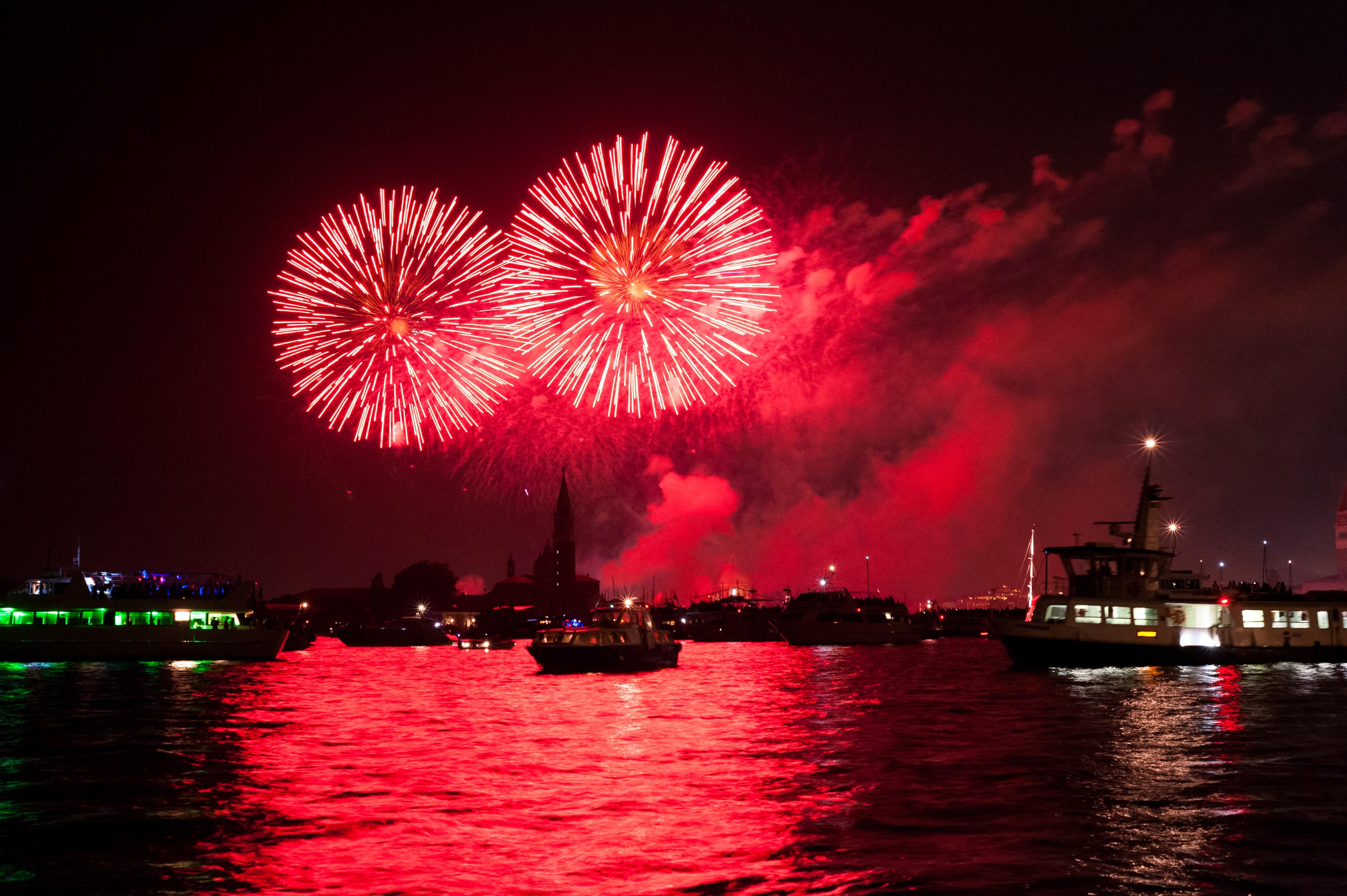 Venice fireworks, photo by Marco Chilese on Unsplash