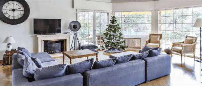 Madrid apartment interior, Christmas