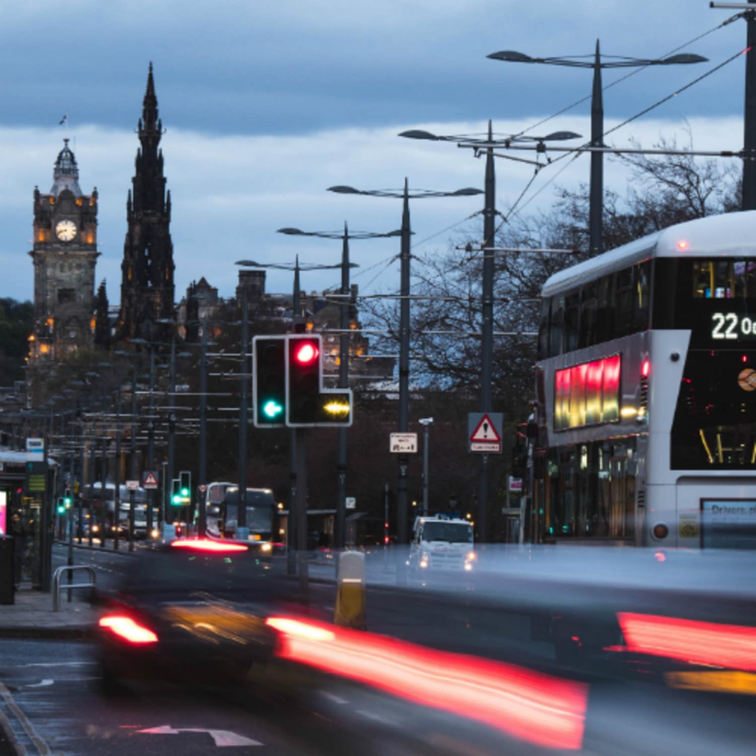 Les rues d'Edimbourg