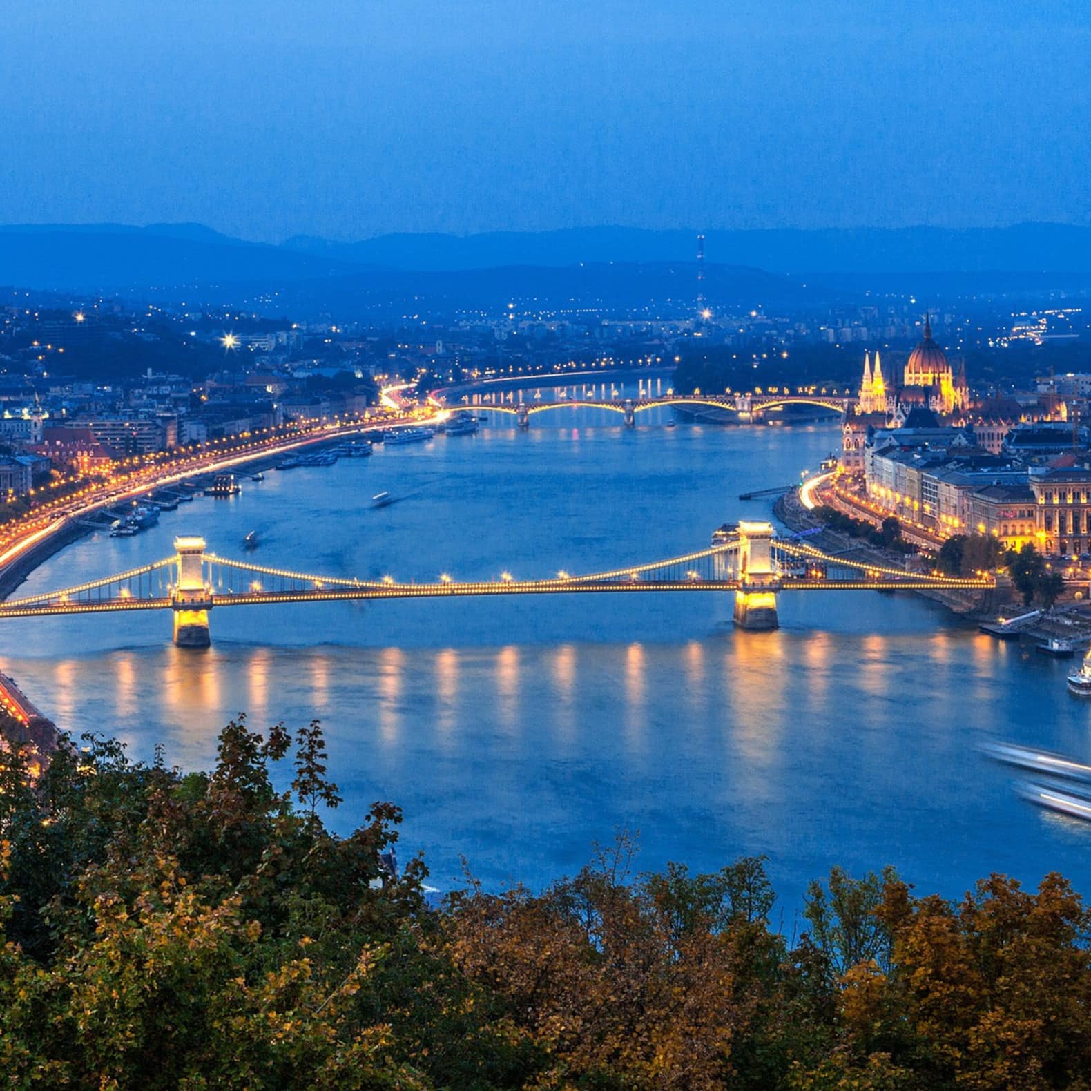 Le Pont des Chaînes qui relie Buda et Pest