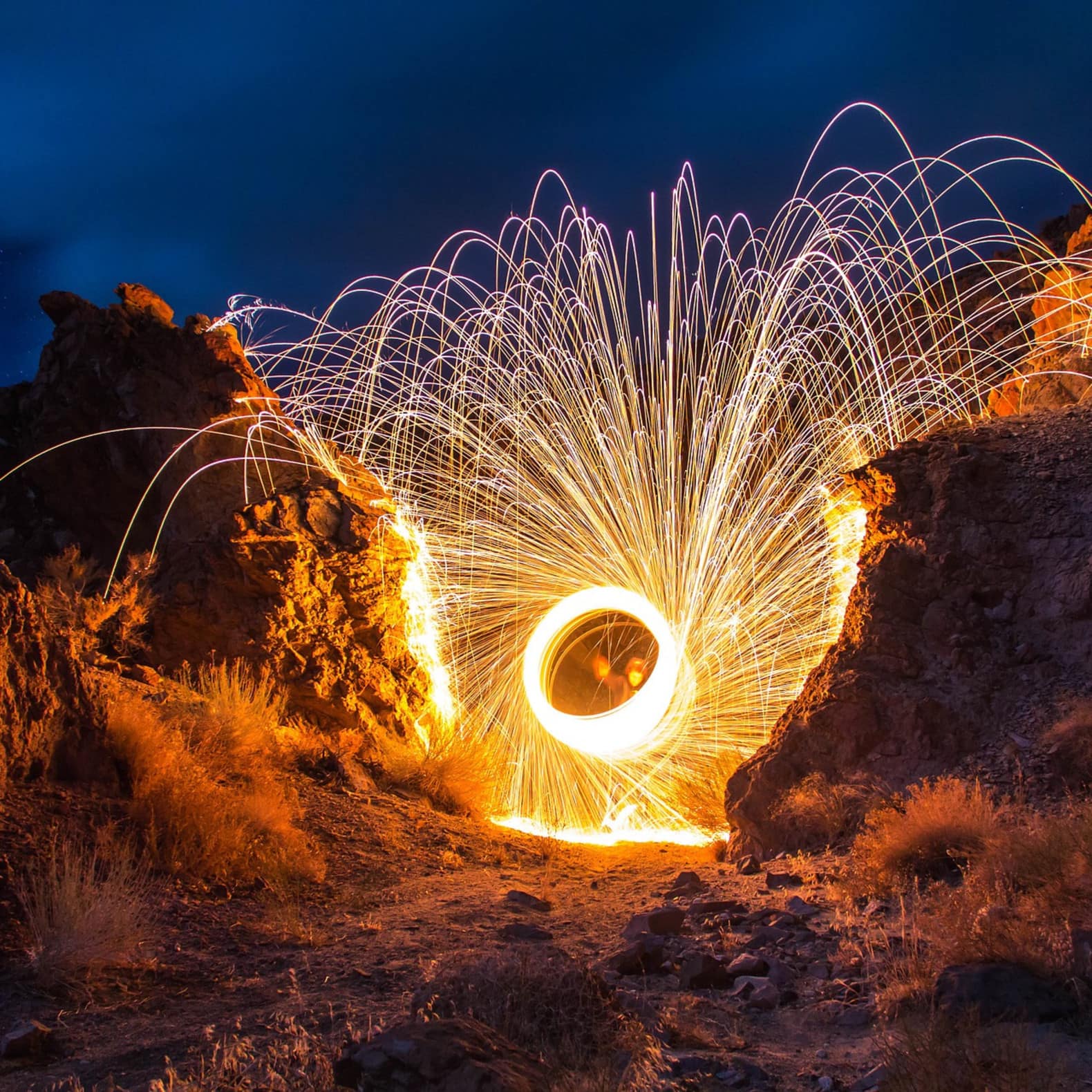 Feux d’artifice dans les dunes