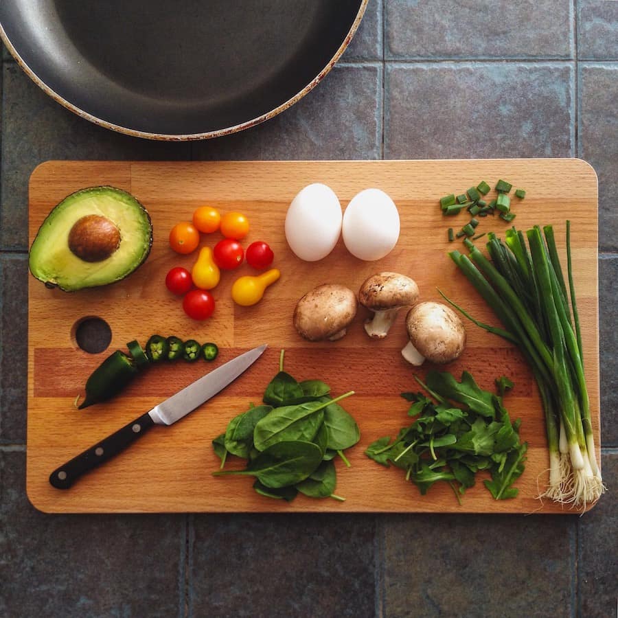 family cooking — basket full of secret ingredients