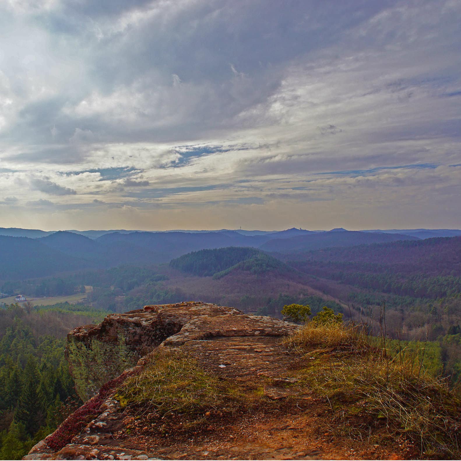 Vue panoramique d’un paysage montagnard dans les Vosges