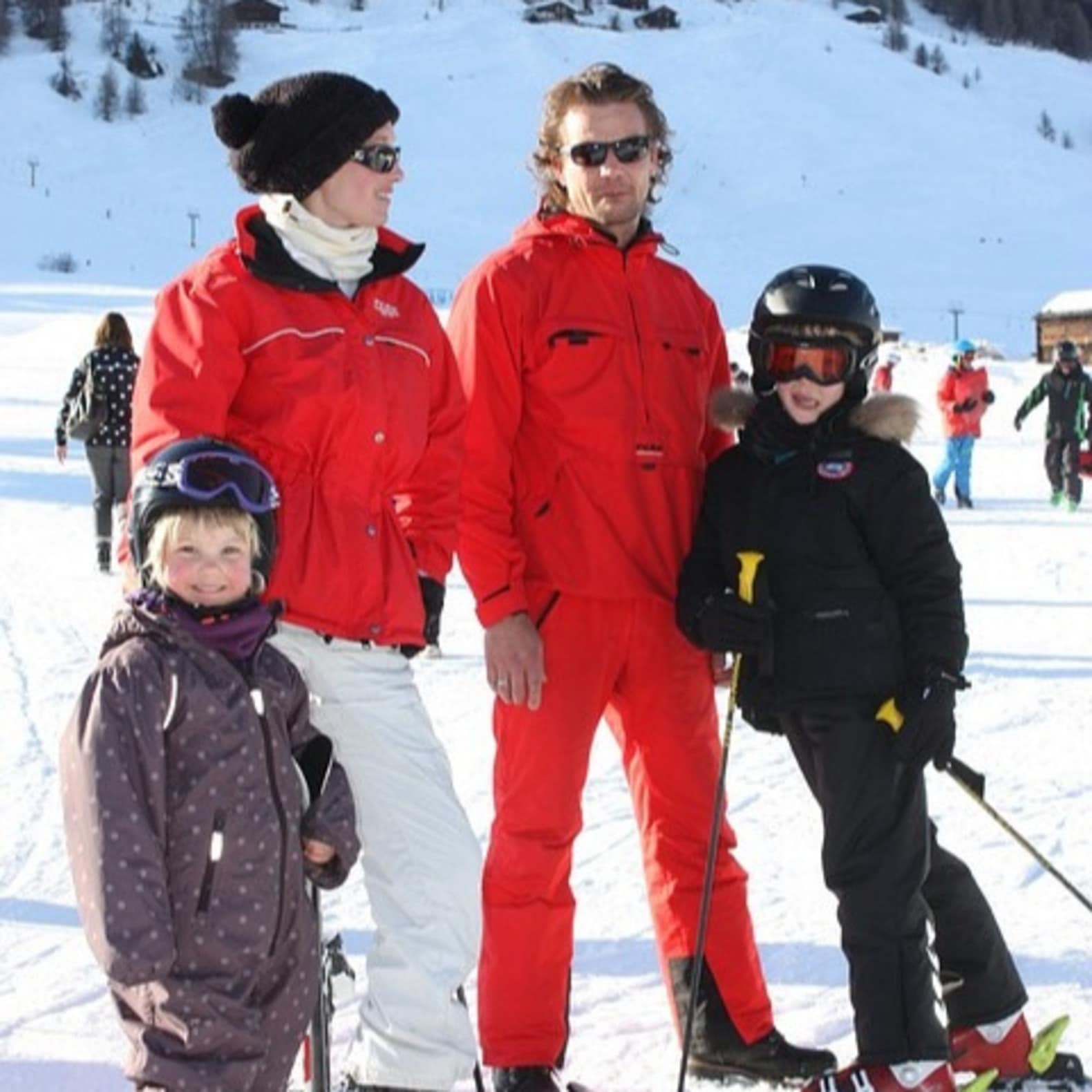 Famille au ski