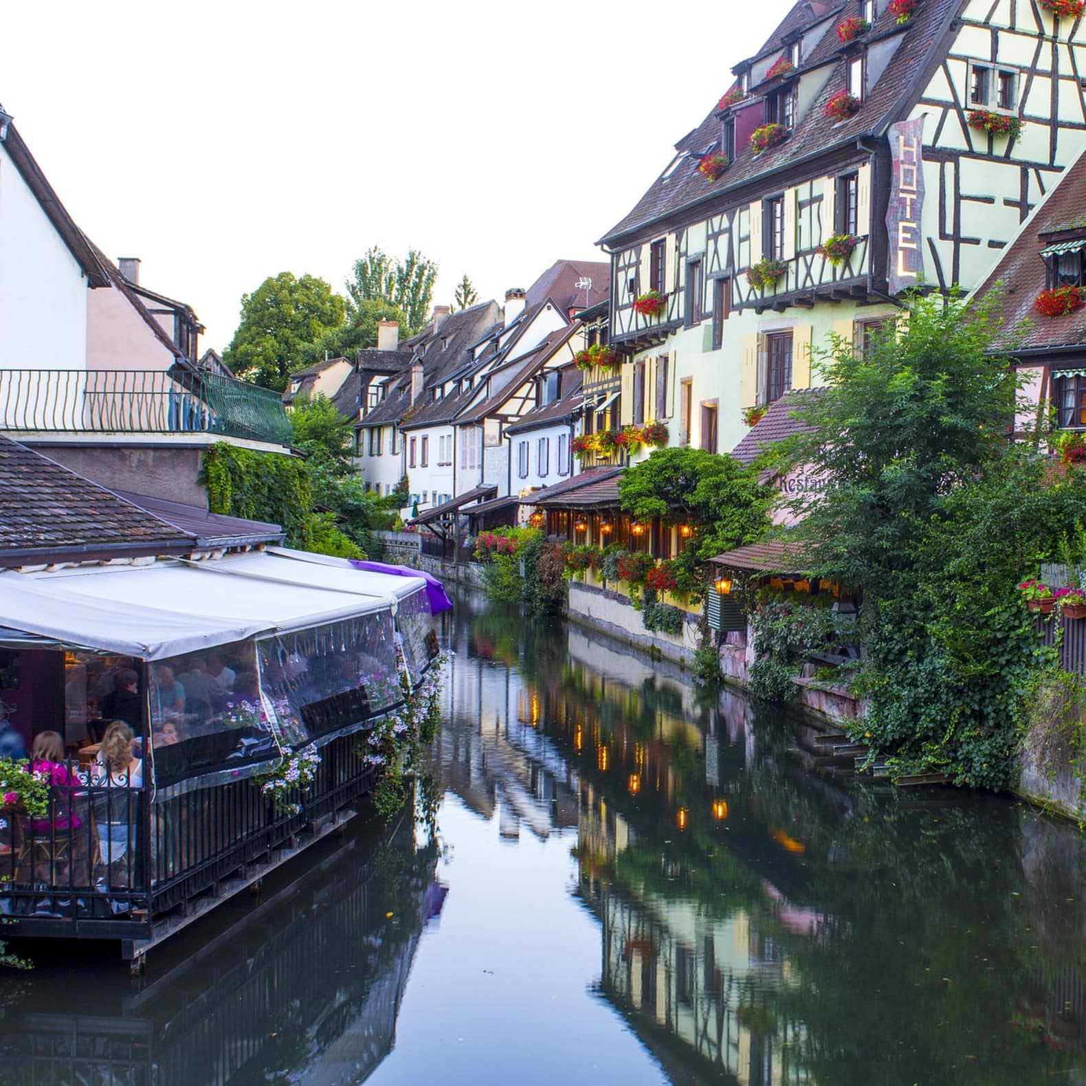Maisons à colombages au bord de la Lauch à Colmar