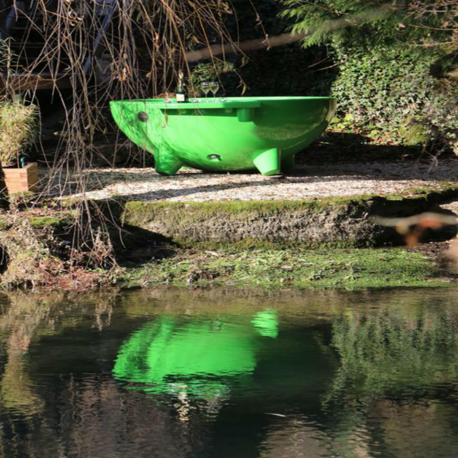 spa privatif en pleine nature, cabane de luxe