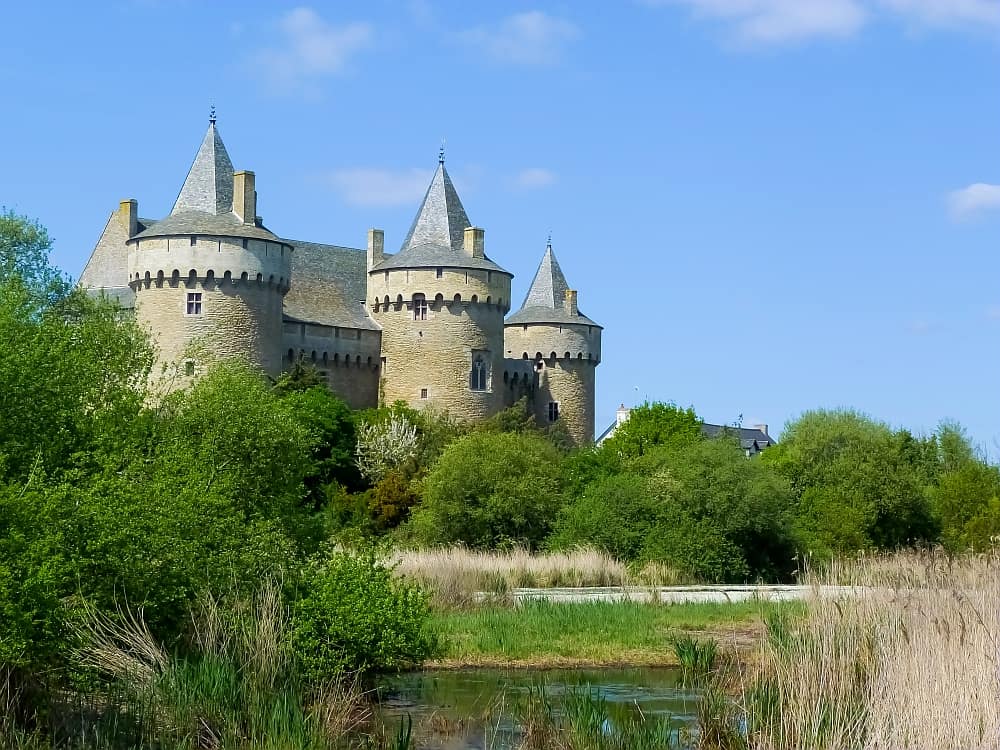 Vue sur le château de Suscinio dans le Morbihan