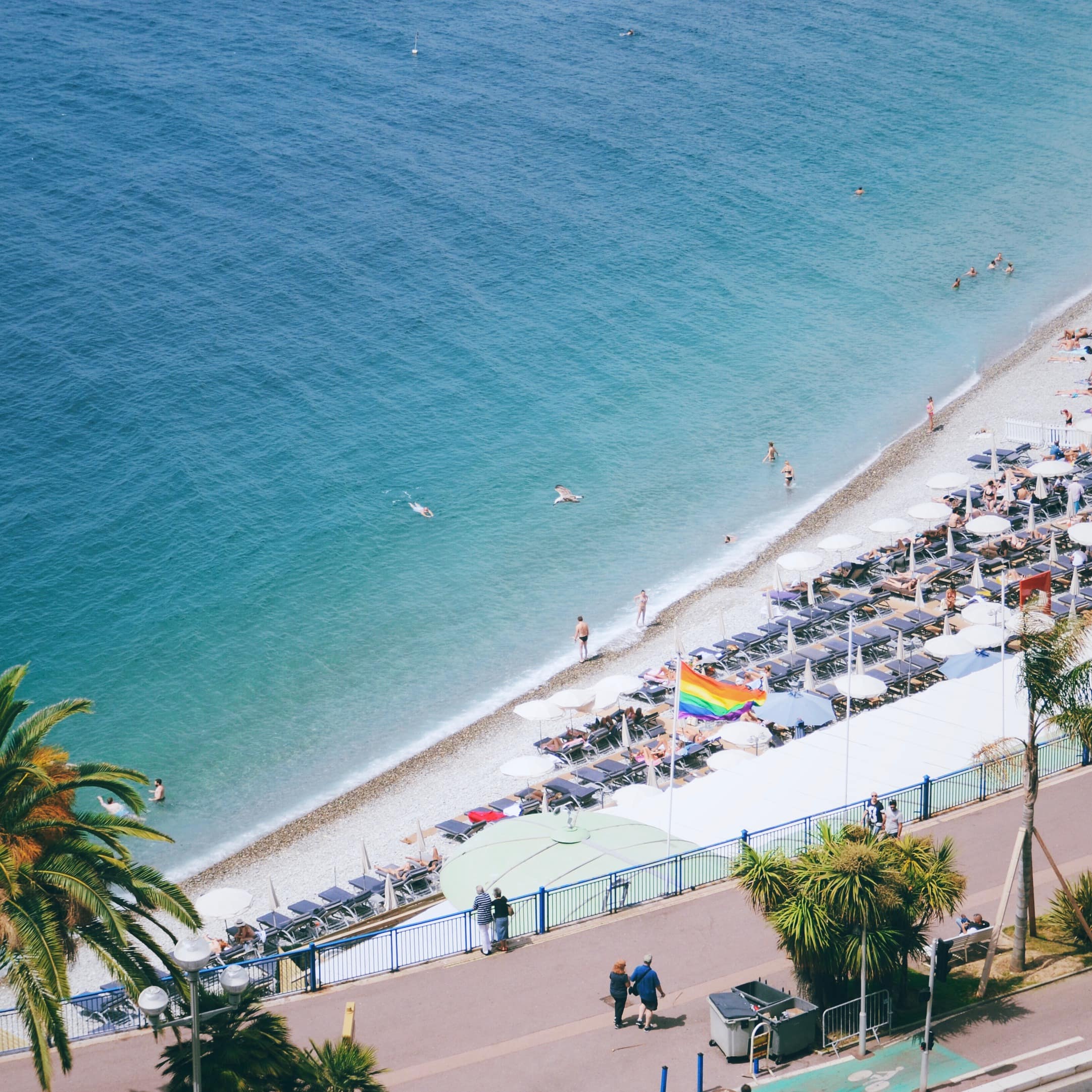 Une plage de la Côte d'Azur
