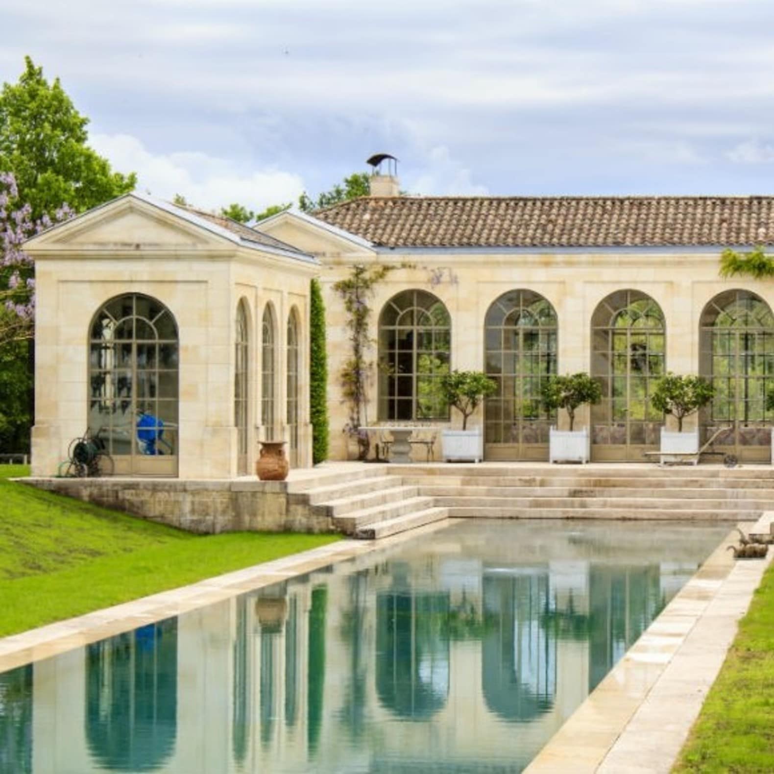 Villa avec piscine et jardin arboré, villa bordeaux